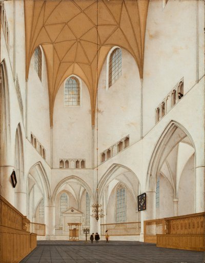 Interieur van het koor van de St. Bavoskerk in Haarlem, 1660 door Pieter Janszoon Saenredam